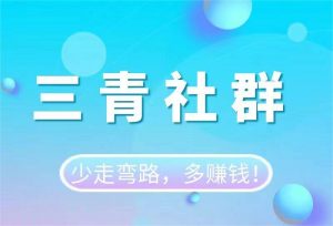 【三青社群】一个具有高性价比的社群,一起讨论赚钱的那些事-三青创库