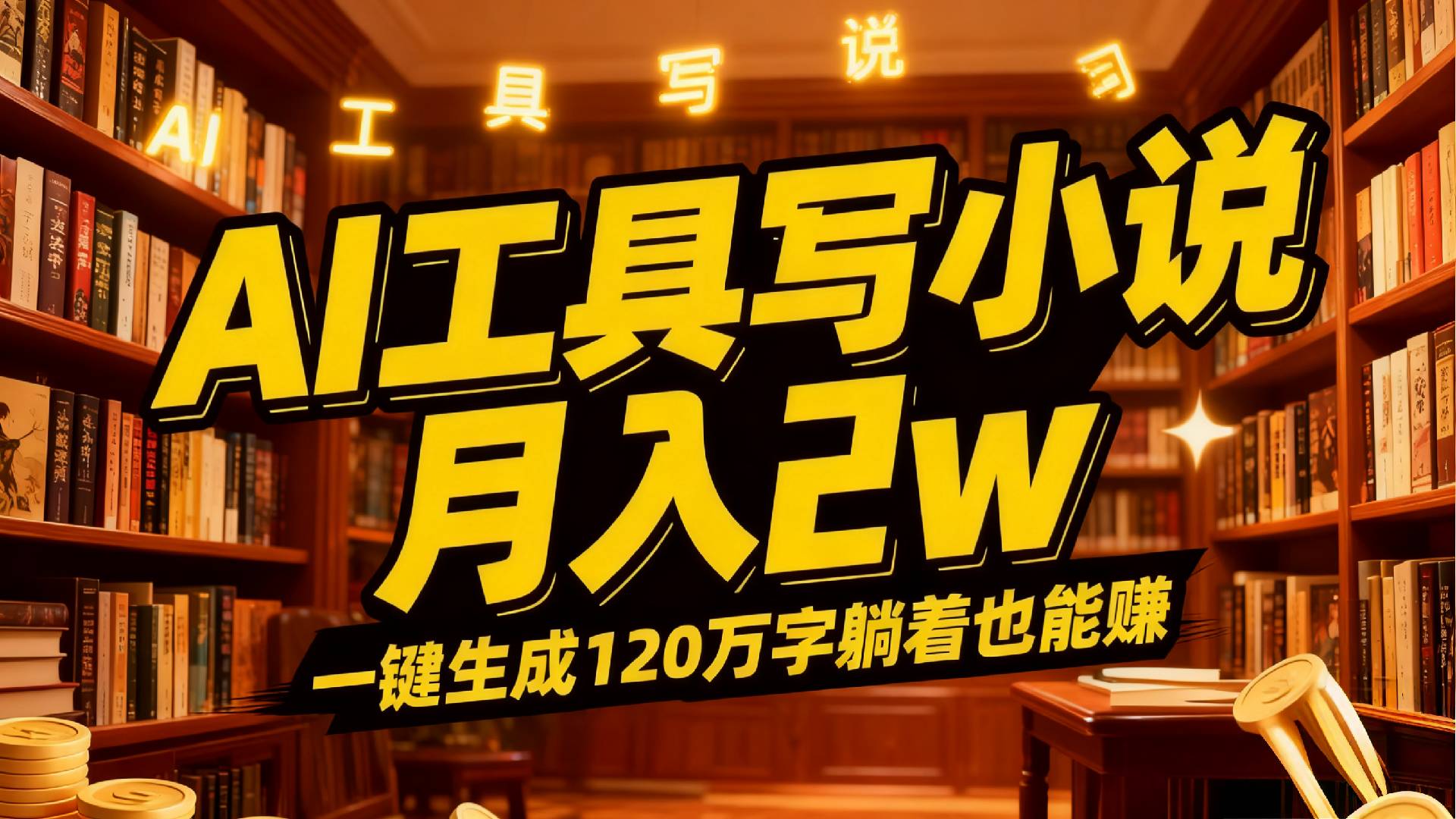 2026年AI工具写小说,一键生成120万字,号称月入2w+-三青创库